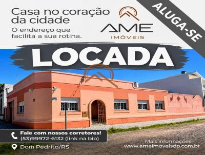 Casa para Loca��o, em Dom Pedrito, bairro centro, 3 dormit�rios, 2 banheiros, 1 su�te, 1 vaga